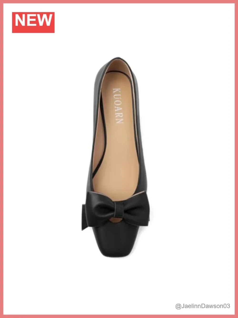 Chunky Heels for Women Low Heel Dress Pumps with Bow Faux Leather Slip-On Block